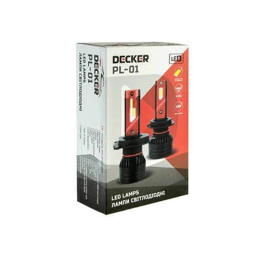 Світлодіодні лампи DECKER LED PL-01 5K H3 Світлодіодні лампи DECKER LED PL-01 5K H3
