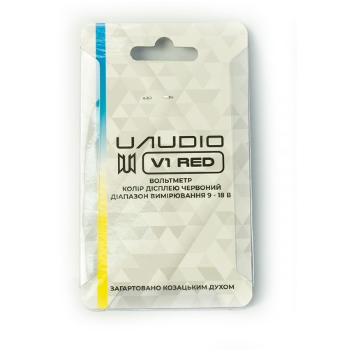 Вольтметр автомобільний UAudio V1 Red Вольтметр автомобільний UAudio V1 Red