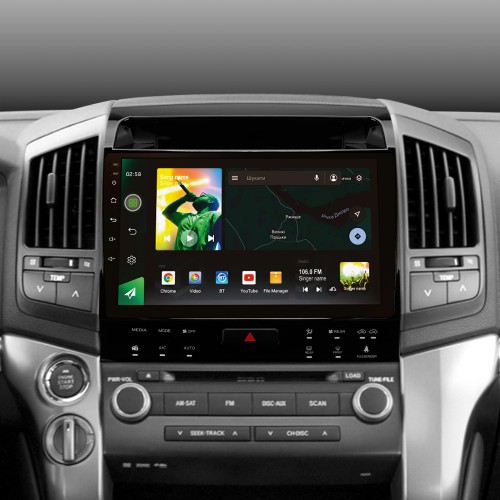 Штатна магнітола SIGMA X9464 ANDROID 10 4+64 Gb 4G DSP Toyota Land Cruiser 11 200 (F2) 2007-2015 (A) 9" (L3)