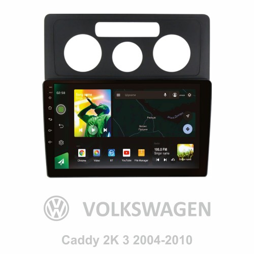 Штатна магнітола SIGMA X10464 ANDROID 10 4+64 Gb 4G DSP Volkswagen Caddy 2K 3 III 2004 - 2010 10" Штатна магнітола SIGMA X10464 ANDROID 10 4+64 Gb 4G DSP Volkswagen Caddy 2K 3 III 2004 - 2010 10"