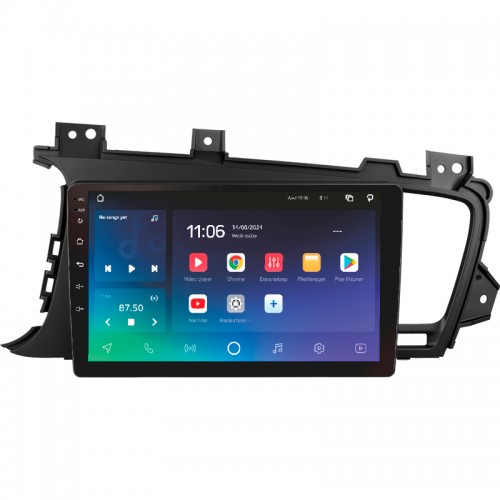 Штатна магнітола SIGMA X9464 ANDROID 10 4+64 Gb 4G DSP Kia Optima 3 K5 TF 2010-2015 (F1) 9"