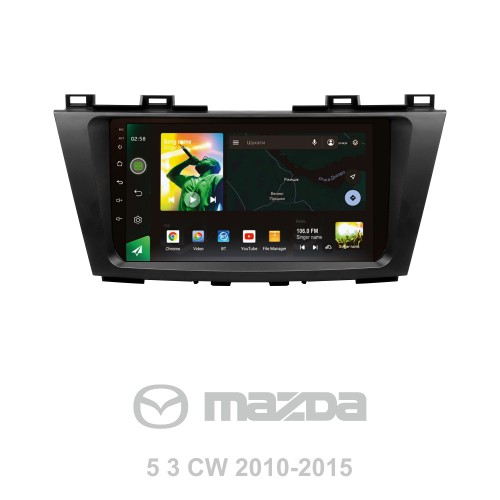 Штатна магнітола SIGMA X9464 ANDROID 10 4+64 Gb 4G DSP Mazda 5 3 CW 2010-2015 9"