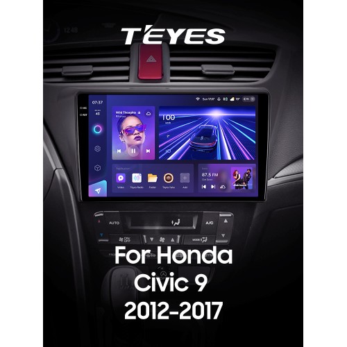 Штатна магнітола Teyes CC3 4+64 Gb Honda Civic 9 FK FB 2012-2017 9" 2k