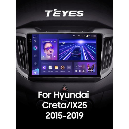 Штатна магнітола Teyes CC3 4+64 Gb Hyundai Creta IX25 2015-2019 10" 2k