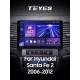 Штатна магнітола Teyes CC3 4+64 Gb Hyundai Santa Fe 2 2006-2012 9" 2k