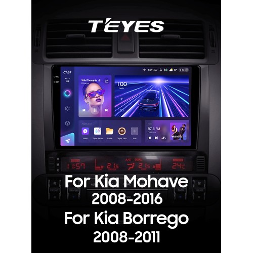 Штатна магнітола Teyes CC3 4+64 Gb Kia Mohave 2008-2016 Borrego 2008-2011 9" 2k