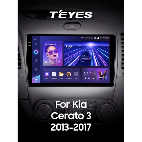 Штатна магнітола Teyes CC3 4+64 Gb Kia Cerato 3 YD 2013-2017 (F1) (C) 9" 2k