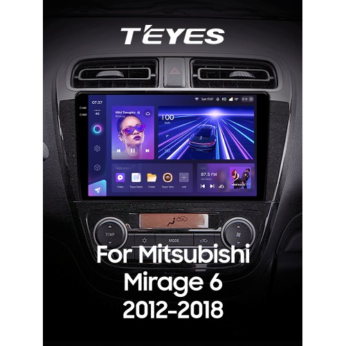 Штатна магнітола Teyes CC3 4+64 Gb Mitsubishi Mirage 6 2012-2018 9" 2k