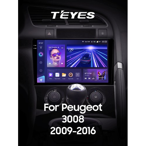 Штатна магнітола Teyes CC3 4+64 Gb Peugeot 3008 1 2009-2016 (F1) 9" 2k