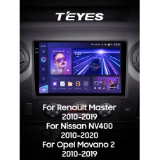 Штатна магнітола Teyes CC3 4+64 Gb Renault Master 2010-2019 For Nissan NV400 2010-2020 For Opel Movano 2 2010-2019 (F1) 10" 2k