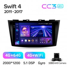 Штатна магнітола Teyes CC3 4+64 Gb Suzuki Swift 4 2011-2017 9" 2k