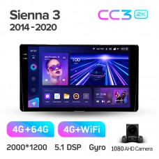 Штатна магнітола Teyes CC3 4+64 Gb Toyota Sienna 3 XL30 2014 - 2020 9" 2k Штатна магнітола Teyes CC3 4+64 Gb Toyota Sienna 3 XL30 2014 - 2020 9" 2k