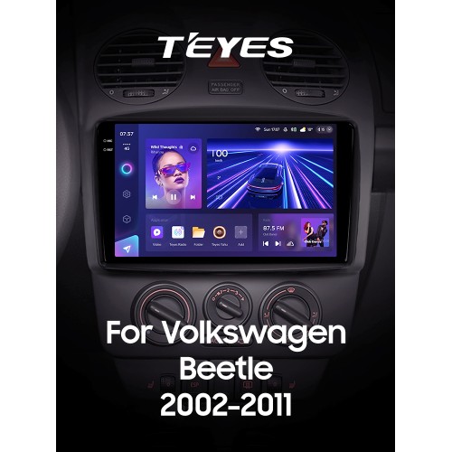 Штатна магнітола Teyes CC3 4+64 Gb Volkswagen Beetle A4 2002 - 2011 9" 2k