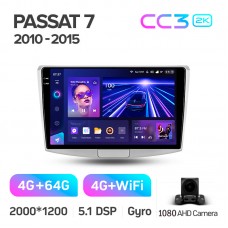 Штатна магнітола Teyes CC3 4+64 Gb Volkswagen Passat 7 B7 2010-2015 10" 2k