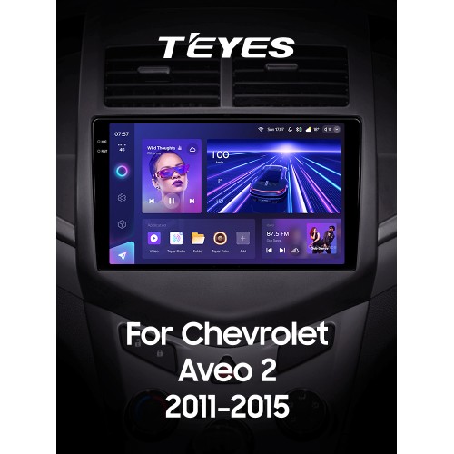Штатна магнітола Teyes CC3 6+128 Gb Chevrolet Aveo 2 2011-2015 9" 2k