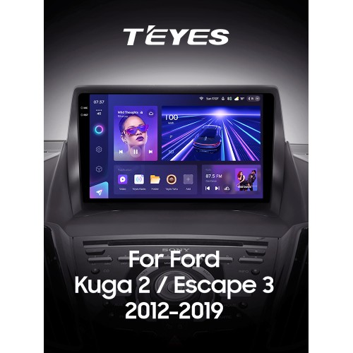 Штатна магнітола Teyes CC3 6+128 Gb Ford Kuga 2 Escape 3 2012 - 2019 (A) 9" 2k