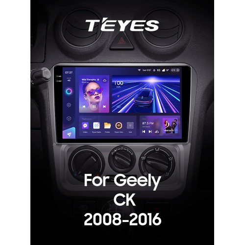 Штатна магнітола Teyes CC3 6+128 Gb Geely CK 2008-2016 9" 2k