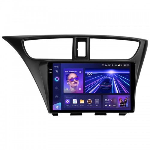 Штатна магнітола Teyes CC3 6+128 Gb Honda Civic 9 FK FB 2012-2017 9" 2k