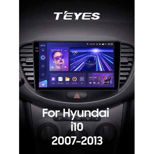 Штатна магнітола Teyes CC3 6+128 Gb Hyundai i10 2007-2013 9" 2k