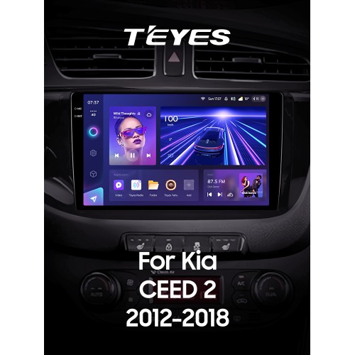 Штатна магнітола Teyes CC3 6+128 Gb Kia CEED Cee'd 2 JD 2012-2018 9" 2k