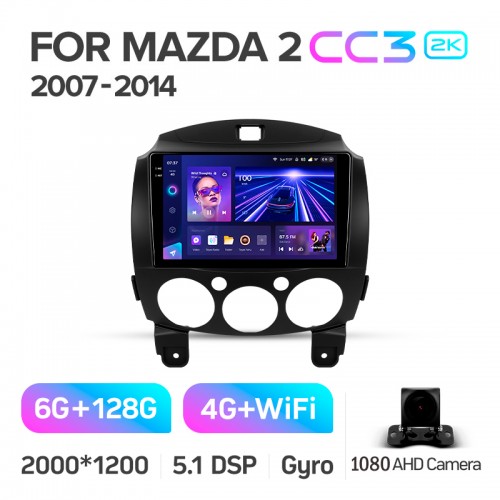 Штатна магнітола Teyes CC3 6+128 Gb Mazda 2 DE 2007-2014 9" 2k Штатна магнітола Teyes CC3 6+128 Gb Mazda 2 DE 2007-2014 9" 2k