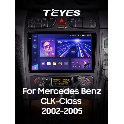 Штатна магнітола Teyes CC3 6+128 Gb Mercedes Benz C Class S203 CL203 W203 (F1) 2000-2004 9" 2k (L1)