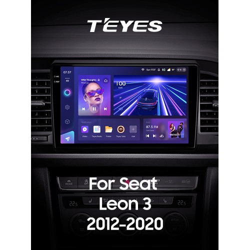 Штатна магнітола Teyes CC3 6+128 Gb Seat Leon 3 2012-2020 (F3) 9" 2k