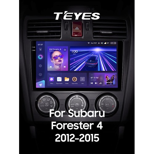 Штатна магнітола Teyes CC3 6+128 Gb Subaru Forester 4 SJ 2012-2015 (B) 9" 2k