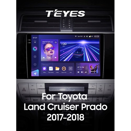 Штатна магнітола Teyes CC3 6+128 Gb Toyota Land Cruiser Prado 150 2018-2020 10" 2k