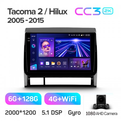 Штатна магнітола Teyes CC3 6+128 Gb Toyota Tacoma 2 N200 Hilux 2005-2015 9" 2k (L1) Штатна магнітола Teyes CC3 6+128 Gb Toyota Tacoma 2 N200 Hilux 2005-2015 9" 2k (L1)