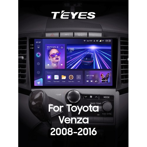 Штатна магнітола Teyes CC3 6+128 Gb Toyota Venza 2008-2016 9" 2k