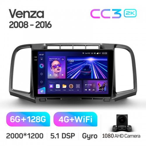 Штатна магнітола Teyes CC3 6+128 Gb Toyota Venza 2008-2016 9" 2k Штатна магнітола Teyes CC3 6+128 Gb Toyota Venza 2008-2016 9" 2k
