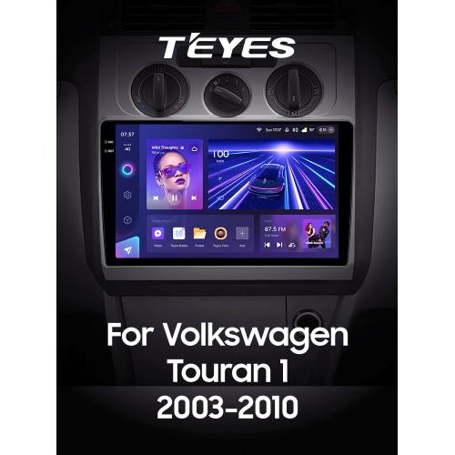 Штатна магнітола Teyes CC3 6+128 Gb Volkswagen Touran 1 2003-2010 (F2) 10" 2k