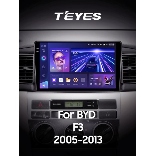 Штатна магнітола Teyes CC3 6+128 Gb з коловим оглядом 360° BYD F3 1 2005-2013 9" 2k