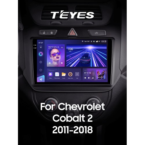 Штатна магнітола Teyes CC3 6+128 Gb з коловим оглядом 360° Chevrolet Cobalt 2 2011 - 2018 9" 2k