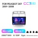 Штатна магнітола Teyes CC3 6+128 Gb з коловим оглядом 360° Peugeot 307 1 2001-2008 9" 2k