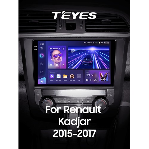 Штатна магнітола Teyes CC3 6+128 Gb з коловим оглядом 360° Renault Kadjar 2015-2017 9" 2k