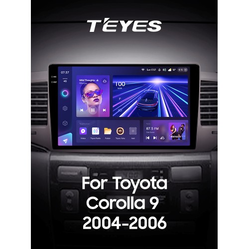 Штатна магнітола Teyes CC3 6+128 Gb з коловим оглядом 360° Toyota Corolla 9 E120 2004-2006 9" 2k Штатна магнітола Teyes CC3 6+128 Gb з коловим оглядом 360° Toyota Corolla 9 E120 2004-2006 9" 2k
