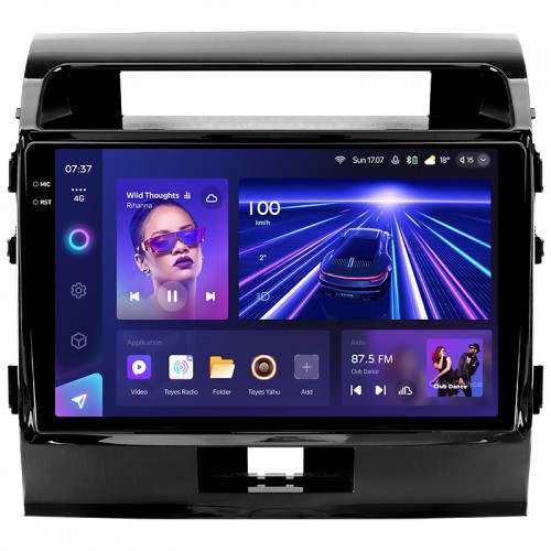 Штатна магнітола Teyes CC3 6+128 Gb з коловим оглядом 360° Toyota Land Cruiser 11 200 (F1) 2007-2015 10" 2k