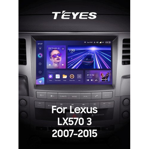 Штатна магнітола Teyes CC3 6+128 Gb Lexus LX570 J200 3 lll 2007-2015 (A) 9" 2k (L3)