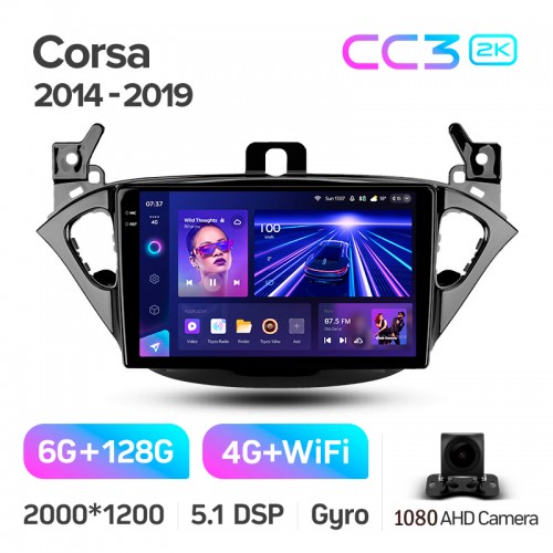 Штатна магнітола Teyes CC3 6+128 Gb Opel Corsa 2014-2019 9" 2k