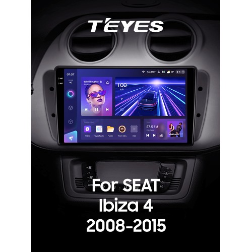Штатна магнітола Teyes CC3 6+128 Gb з коловим оглядом 360° Seat Ibiza 6J 2008-2015 9" 2k