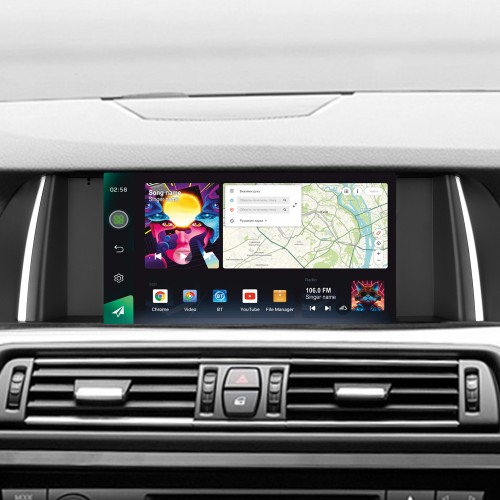 Штатна магнітола SIGMA PRO 9464 ANDROID 10 4+64 Gb 4G DSP BMW 5 Series F10 F11 NBT 2013-2017 9" (L3)