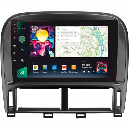 Штатна магнітола SIGMA PRO 9464 ANDROID 10 4+64 Gb 4G DSP Lexus LS430 XF30 LS 430 For Toyota Celsior XF30 (F2) 2000-2006 9" (L3)