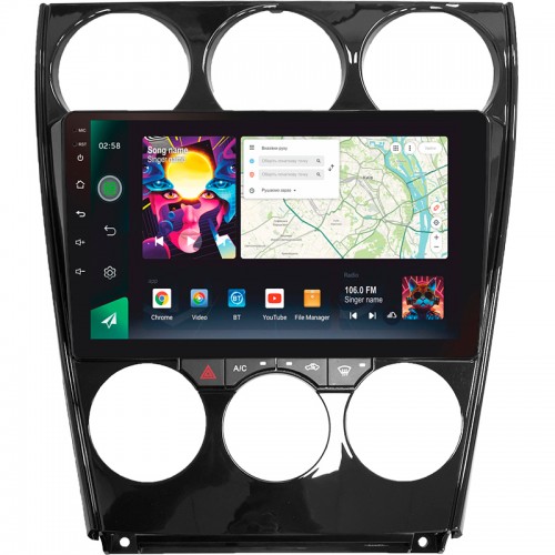 Штатна магнітола SIGMA PRO 9464 ANDROID 10 4+64 Gb 4G DSP Mazda Mazda6 GG 2002-2007 9"