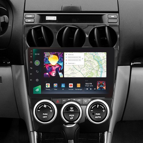 Штатна магнітола SIGMA PRO 9464 ANDROID 10 4+64 Gb 4G DSP Mazda Mazda6 GG 2002-2007 9"