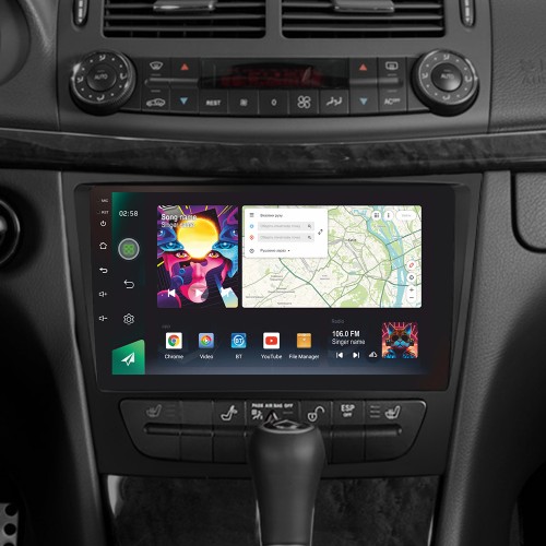 Штатна магнітола SIGMA PRO 9464 ANDROID 10 4+64 Gb 4G DSP Mercedes Benz E Class S211 W211 2002-2009 CLS Class C219 2004-2010 9"