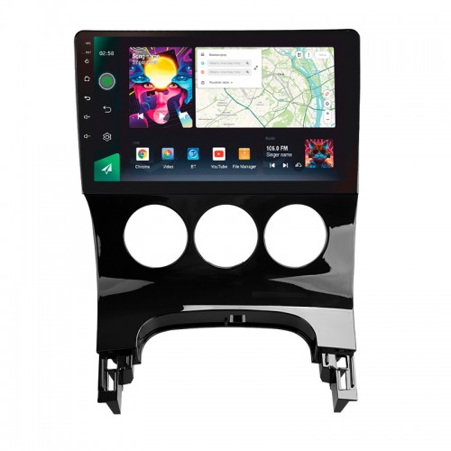 Штатна магнітола SIGMA PRO 9464 ANDROID 10 4+64 Gb 4G DSP Peugeot 3008 1 2009-2016 (F1) 9"