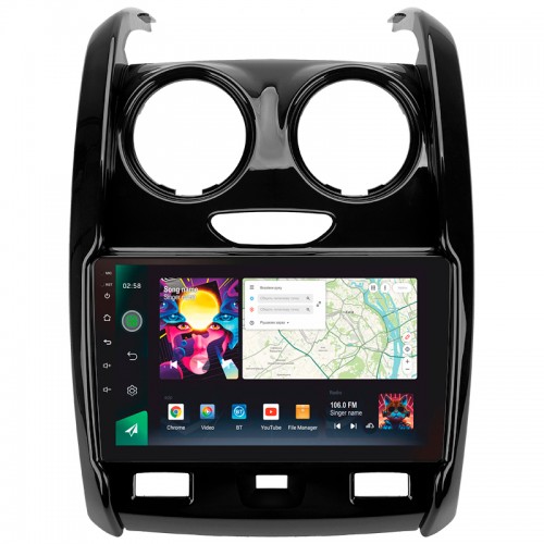 Штатна магнітола SIGMA PRO 9464 ANDROID 10 4+64 Gb 4G DSP Renault Duster (F2) 2015-2021 / LADA Largus 2021 9" (L1)