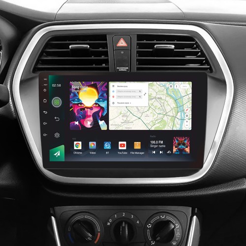 Штатна магнітола SIGMA PRO 9464 ANDROID 10 4+64 Gb 4G DSP Suzuki SX4 2 S-Cross 2012-2016 9"